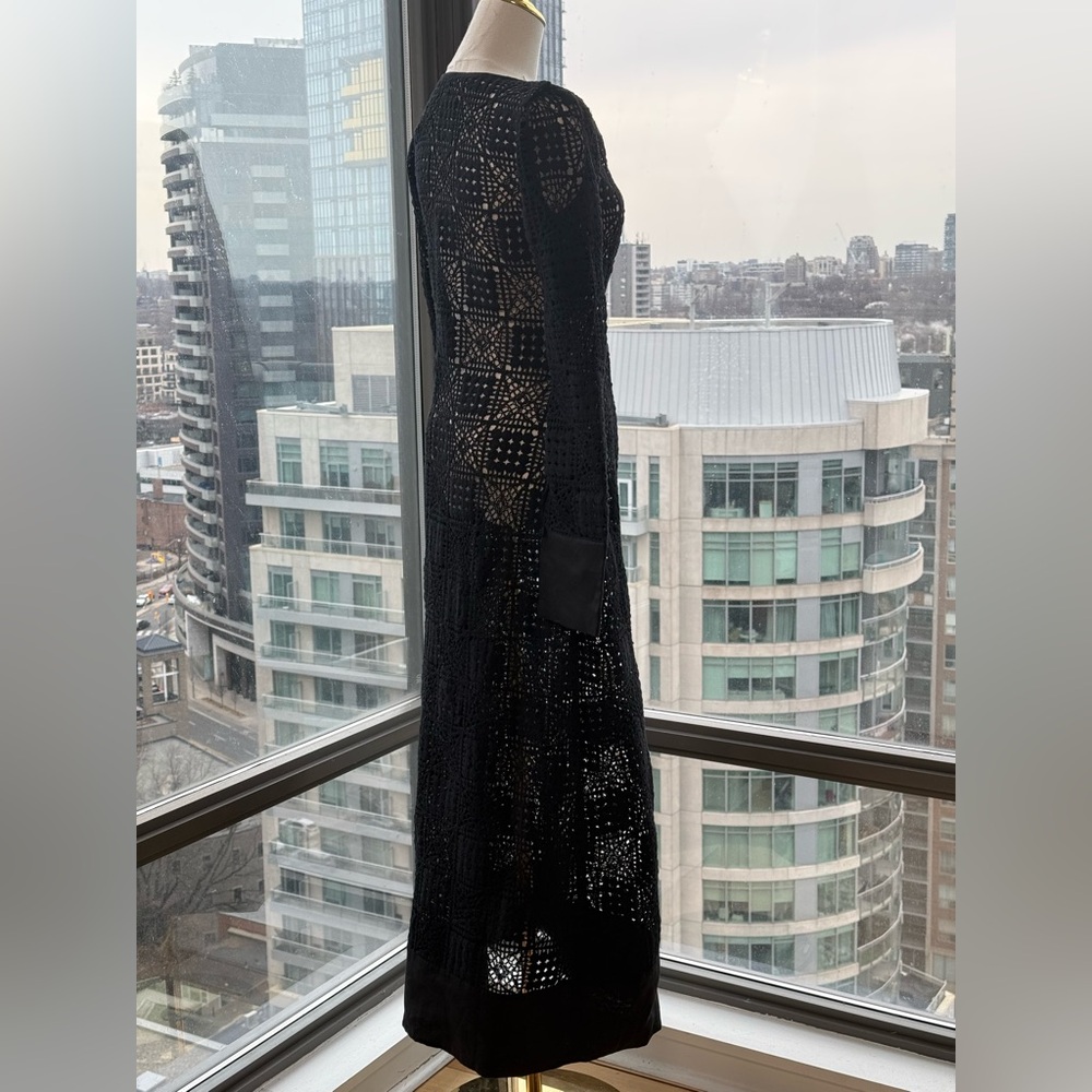 🆕 SIR THE LABEL 🧿 NWOT Rayure Long Sleeve Crochet Maxi Dress, Sz 1 US 4 - Picture 5 of 17
